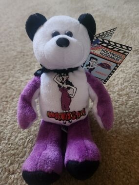 TC Purple and White 'Natasha' Hollywood Huggables Plush Bear
